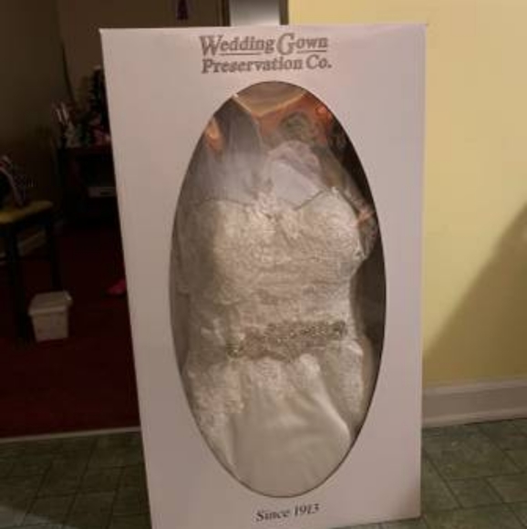 One of a kind wedding dress! Preserved! - Picture 2 of 6